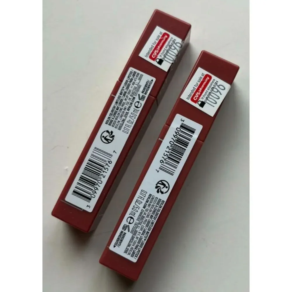 Revlon Colorstay Limitless Matte Liquid Lipstick 002 Poster Child Lot of 2